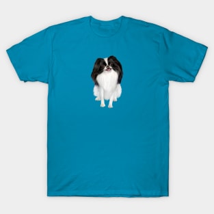 Japanese Chin (balck and white) - Just the Dog T-Shirt